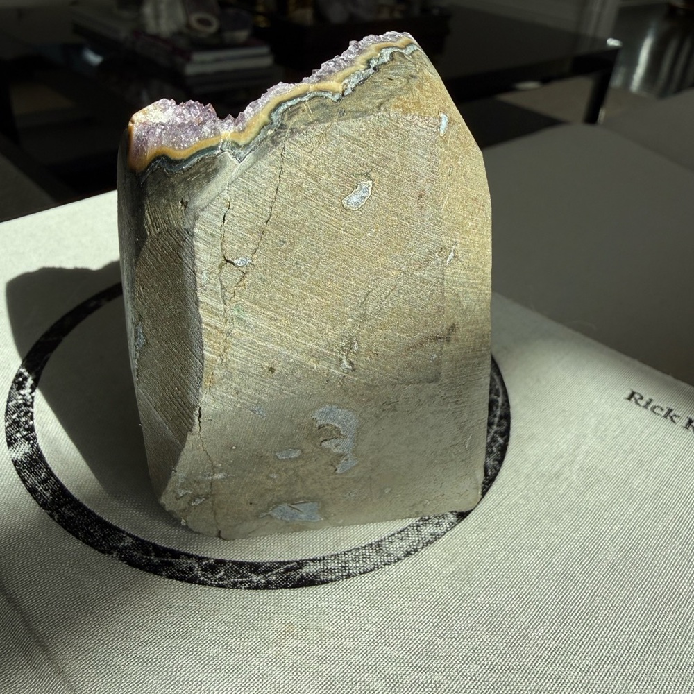 Amethyst Cut Base Crystal Decor - Picture 7 of 8